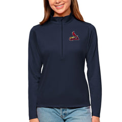 St. Louis Cardinals Antigua Women's Tribute Quarter-Zip Pullover Top Online