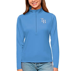 Tampa Bay Rays Antigua Women's Tribute Quarter-Zip Pullover Top Discount
