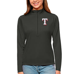 Texas Rangers Antigua Women's Tribute Quarter-Zip Pullover Top Outlet
