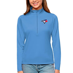 Toronto Blue Jays Antigua Women's Tribute Quarter-Zip Pullover Top for sale