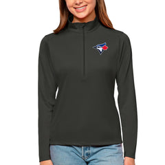 Toronto Blue Jays Antigua Women's Tribute Quarter-Zip Pullover Top Sale