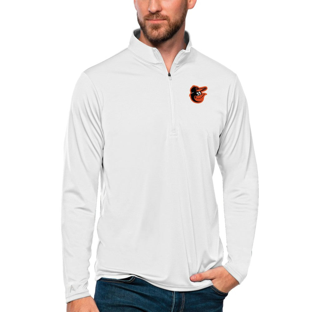 Baltimore Orioles Antigua Tribute Quarter-Zip Pullover Top Sale