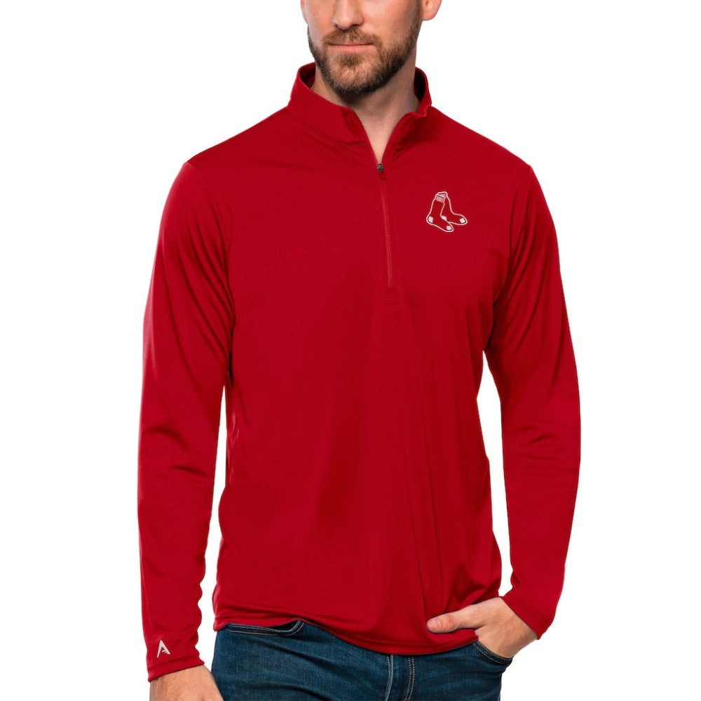 Boston Red Sox Antigua Tribute Quarter-Zip Pullover Top Near Me