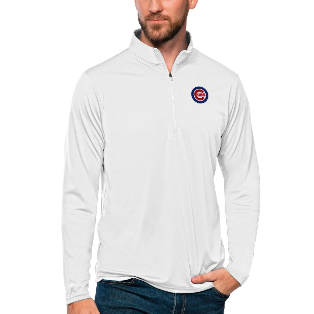 Chicago Cubs Antigua Tribute Quarter-Zip Pullover Top Sale