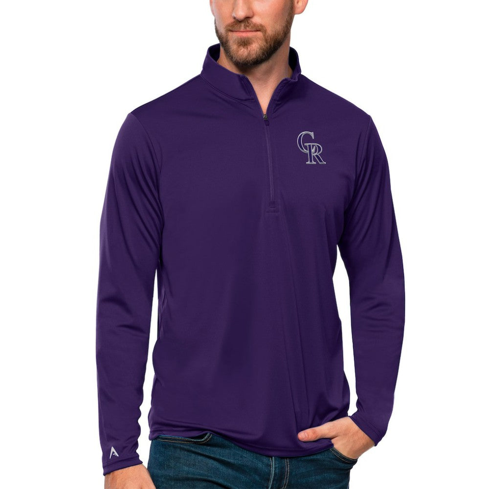 Colorado Rockies Antigua Tribute Quarter-Zip Pullover Top Near Me