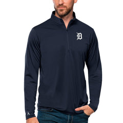 Detroit Tigers Antigua Tribute Quarter-Zip Pullover Top for sale