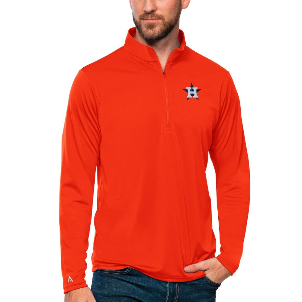Houston Astros Antigua Tribute Quarter-Zip Pullover Top Online