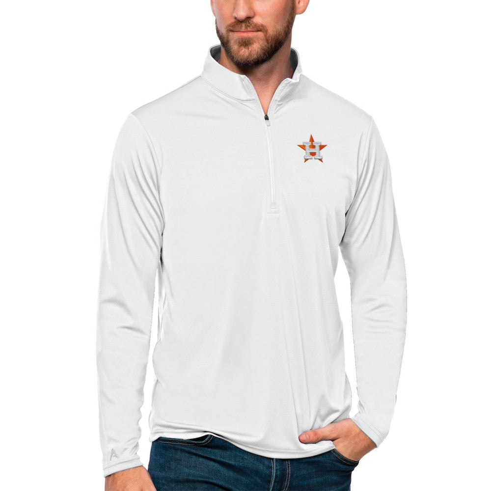 Houston Astros Antigua Tribute Quarter-Zip Pullover Top Online