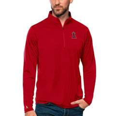 Los Angeles Angels Antigua Tribute Quarter-Zip Pullover Top Sale