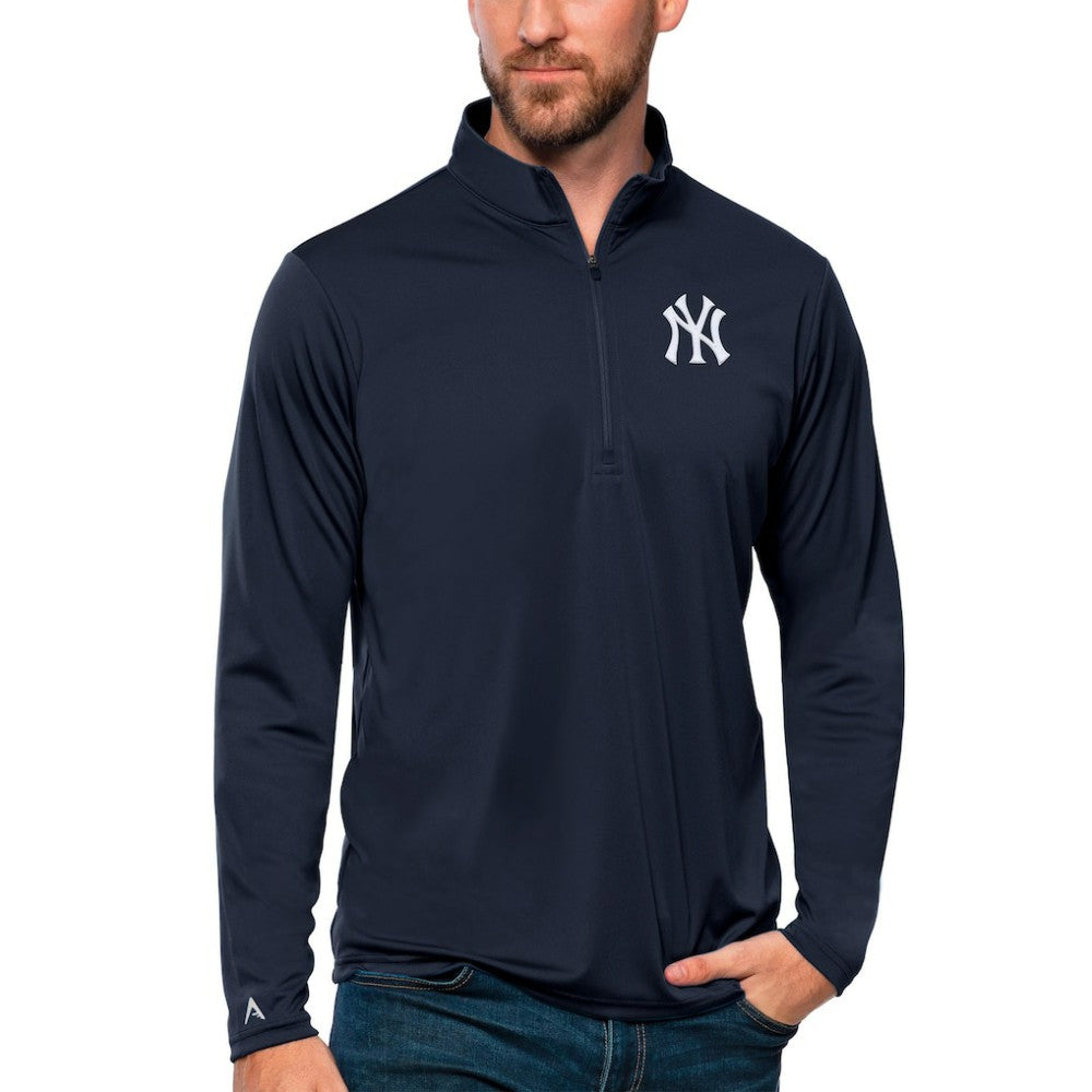 New York Yankees Antigua Tribute Quarter-Zip Pullover Top Near Me