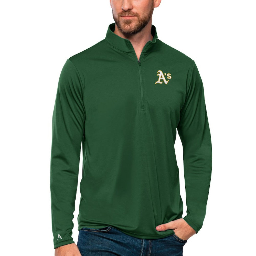 Athletics Antigua Tribute Quarter-Zip Pullover Top for sale