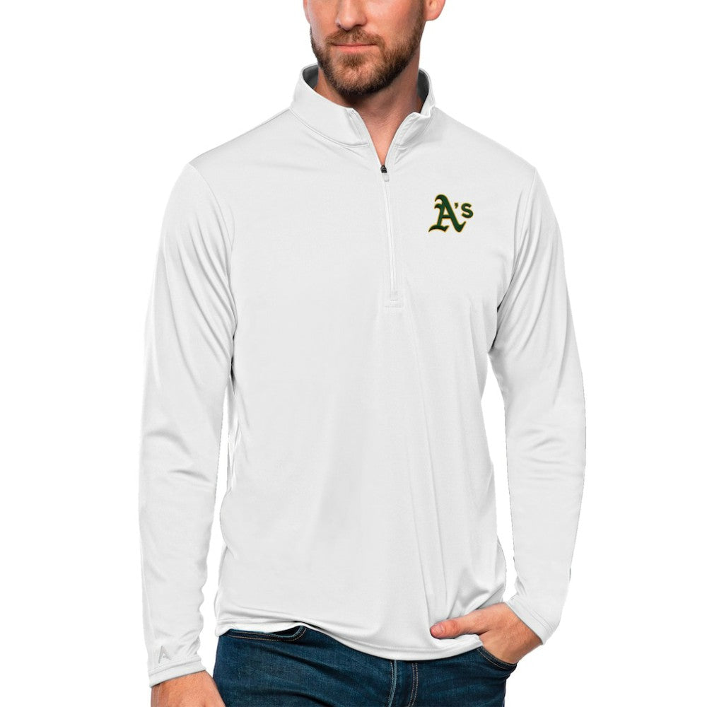Athletics Antigua Tribute Quarter-Zip Pullover Top Sale