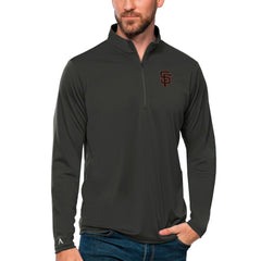 San Francisco Giants Antigua Tribute Quarter-Zip Pullover Top Outlet