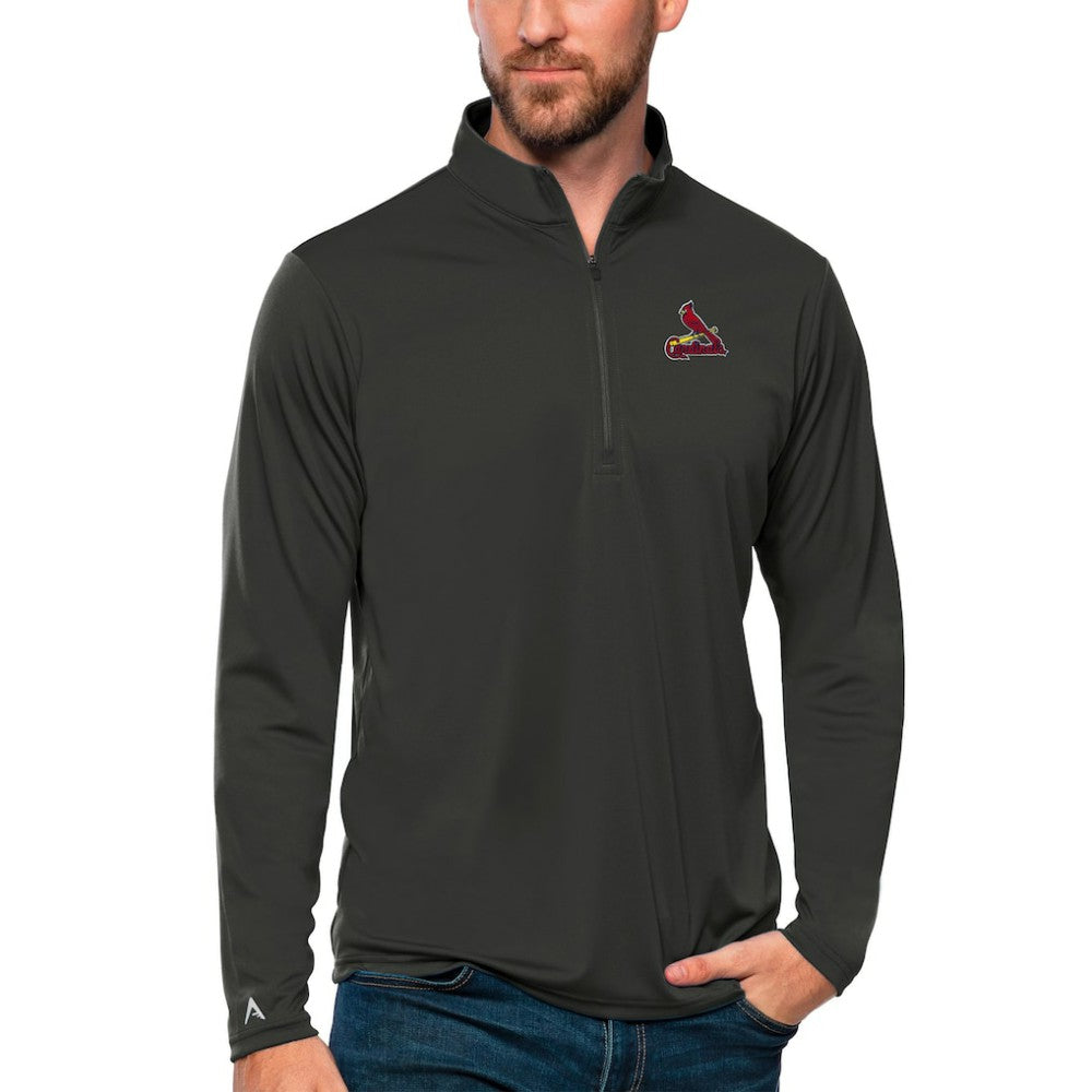 St. Louis Cardinals Antigua Tribute Quarter-Zip Pullover Top for sale