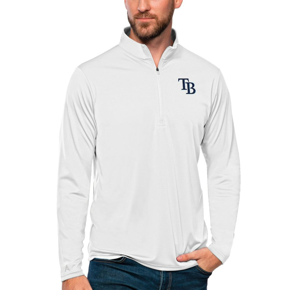 Tampa Bay Rays Antigua Tribute Quarter-Zip Pullover Top for sale