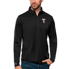 Texas Rangers Antigua Tribute Quarter-Zip Pullover Top Outlet