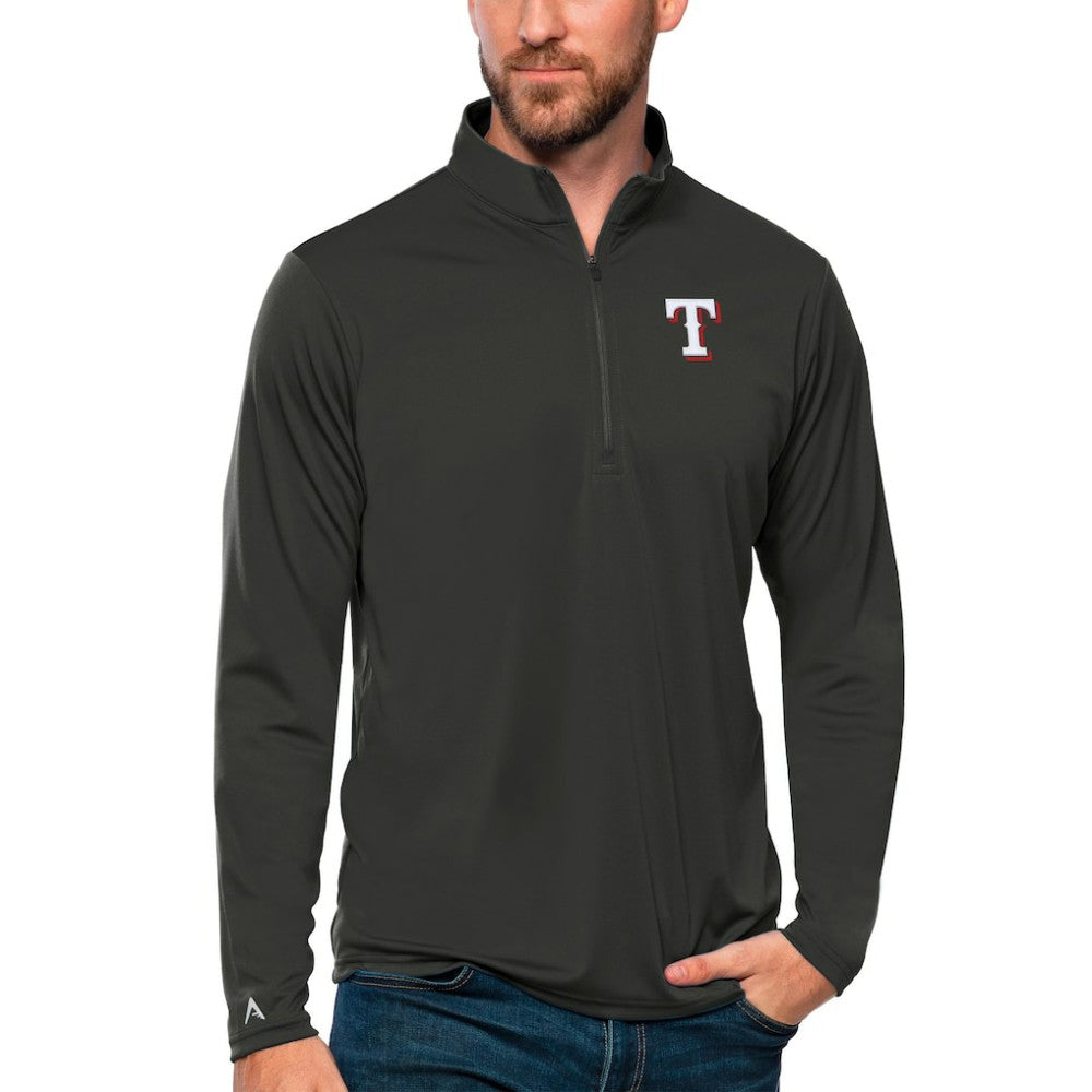Texas Rangers Antigua Tribute Quarter-Zip Pullover Top Online