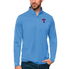 Texas Rangers Antigua Tribute Quarter-Zip Pullover Top Online