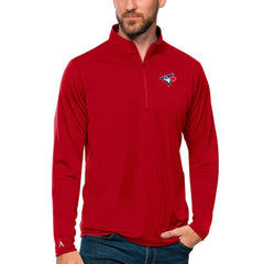 Toronto Blue Jays Antigua Tribute Quarter-Zip Pullover Top Outlet