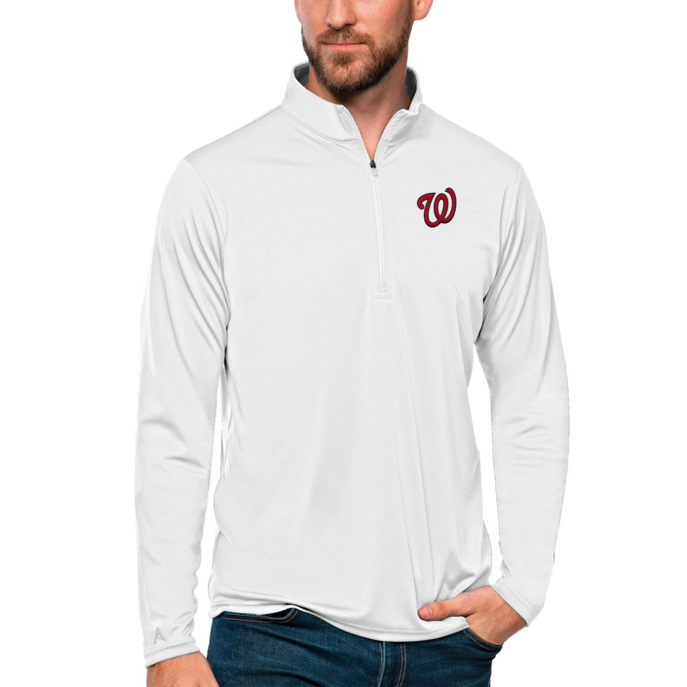 Washington Nationals Antigua Tribute Quarter-Zip Pullover Top Near Me