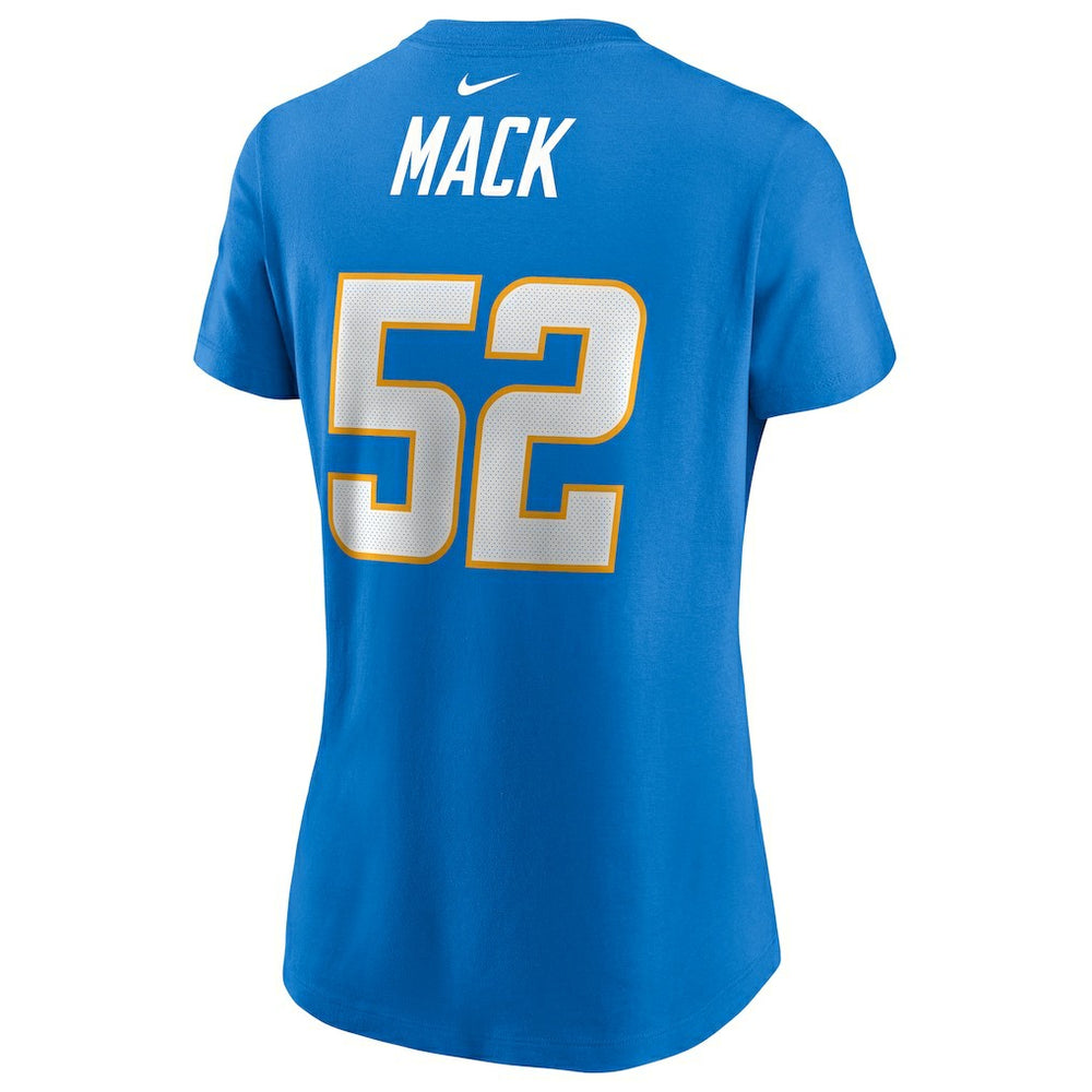 Khalil Mack Los Angeles Chargers Women's Player Name & Number T-Shirt - Powder Blue - Nike
