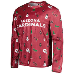 Arizona Cardinals FOCO Holiday Repeat Long Sleeve T-Shirt - Cardinal - NFL
