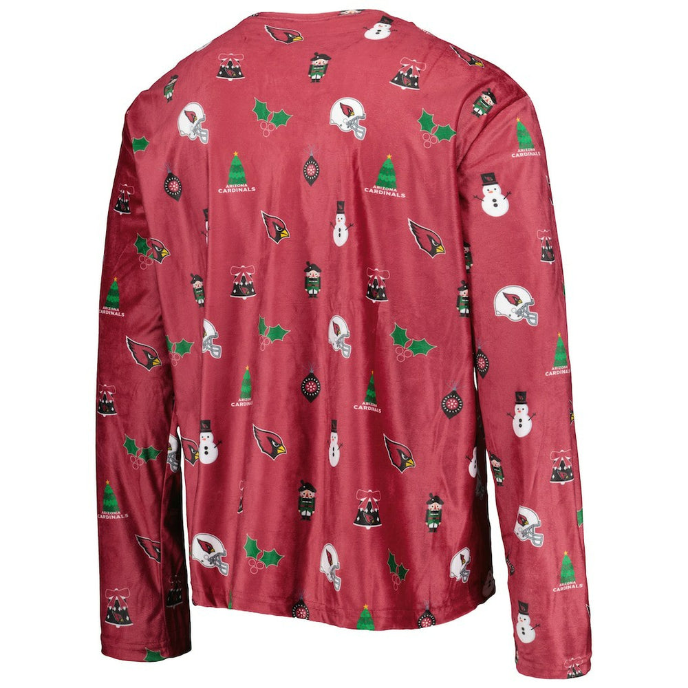 Arizona Cardinals FOCO Holiday Repeat Long Sleeve T-Shirt - Cardinal - NFL