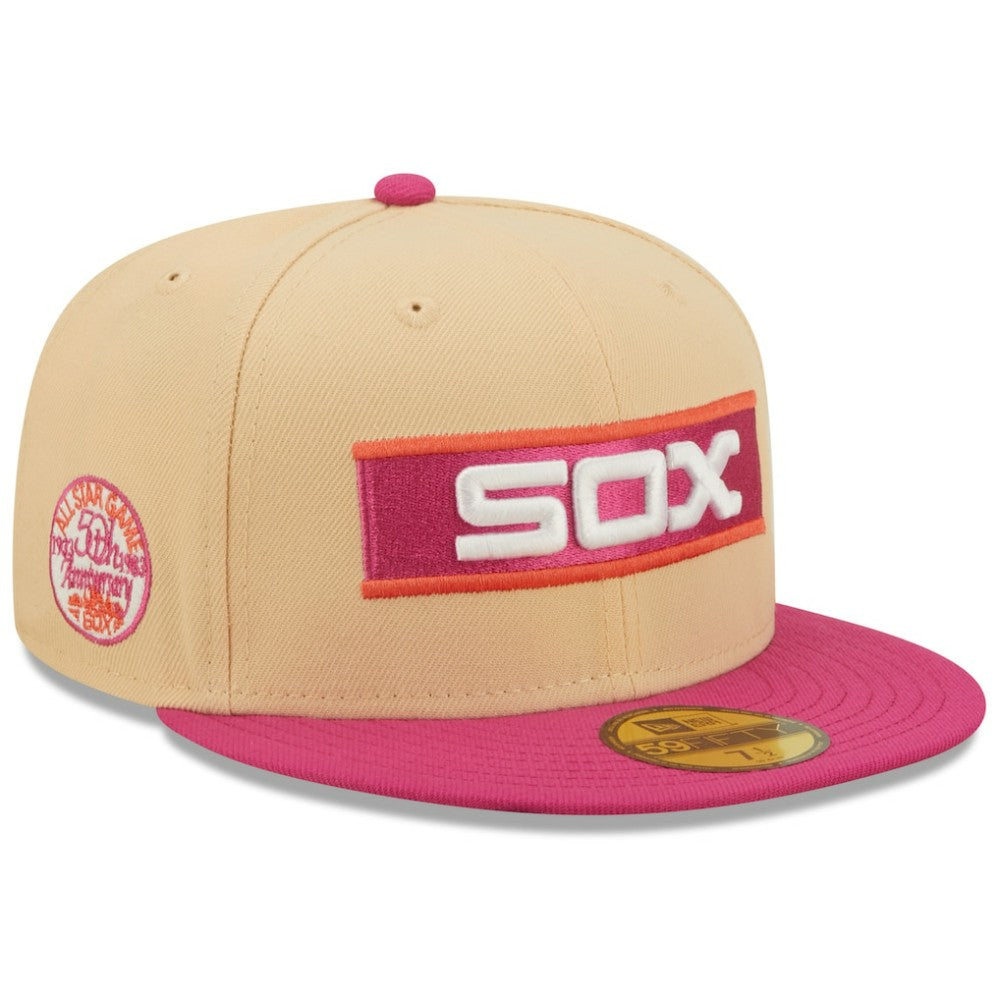 Chicago White Sox New Era 1933 MLB All-Star Game 50th Anniversary Mango Passion 59FIFTY Fitted Hat Online