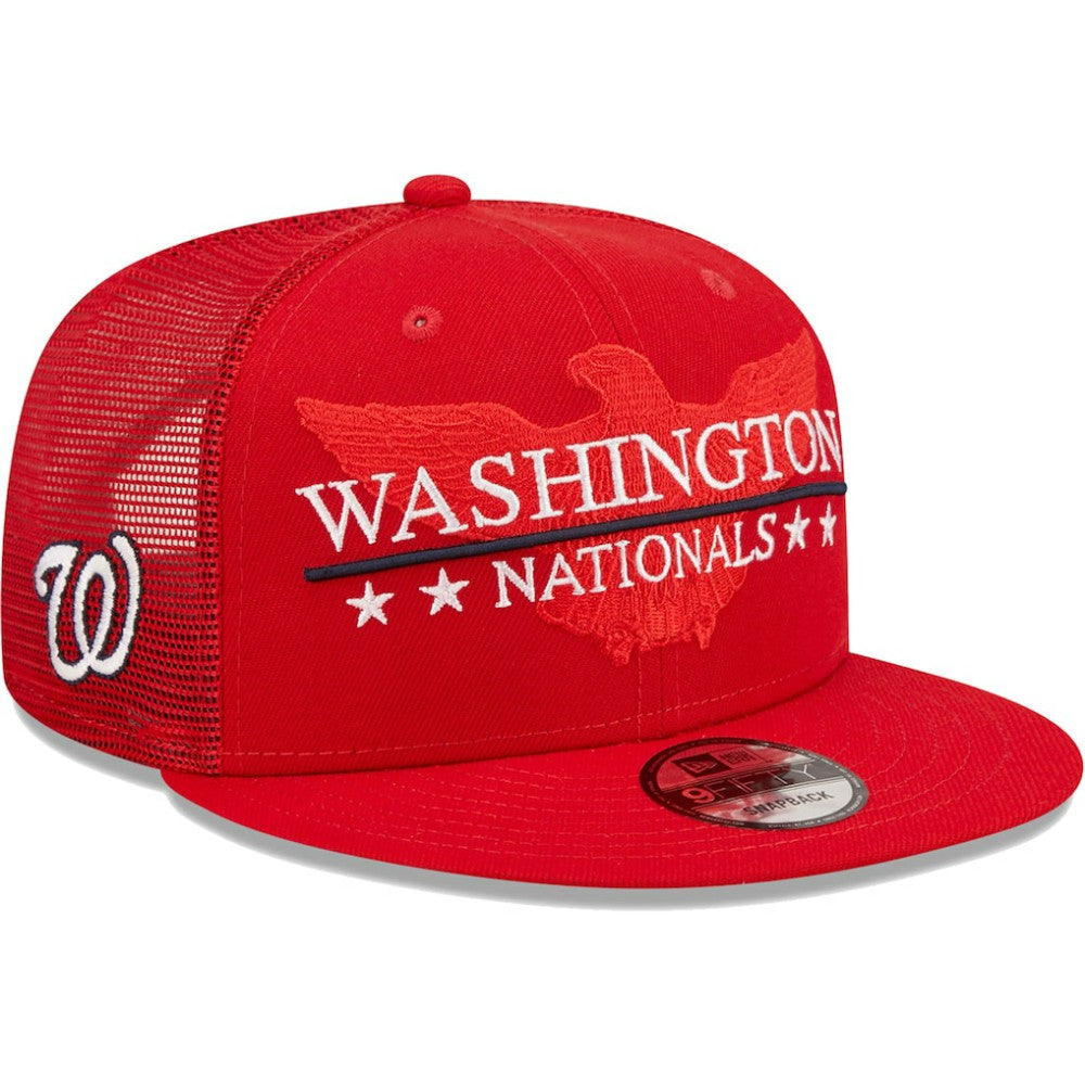 Washington Nationals New Era Patriot Trucker 9FIFTY Snapback Hat Sale