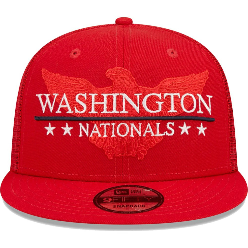 Washington Nationals New Era Patriot Trucker 9FIFTY Snapback Hat Sale