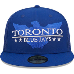 Toronto Blue Jays New Era Patriot Trucker 9FIFTY Snapback Hat Outlet