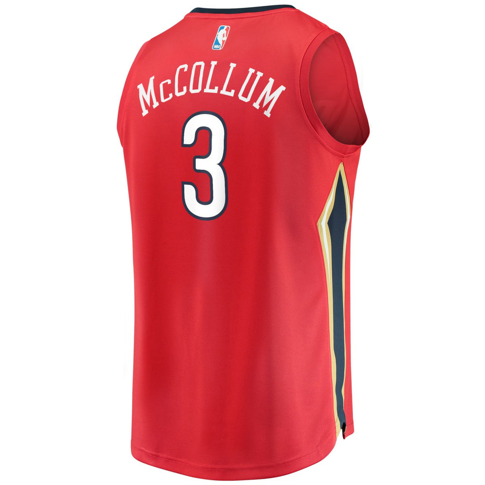 Fanatics C.J. McCollum New Orleans Pelicans Youth Fast Break Replica Player Jersey Red Statement Edition