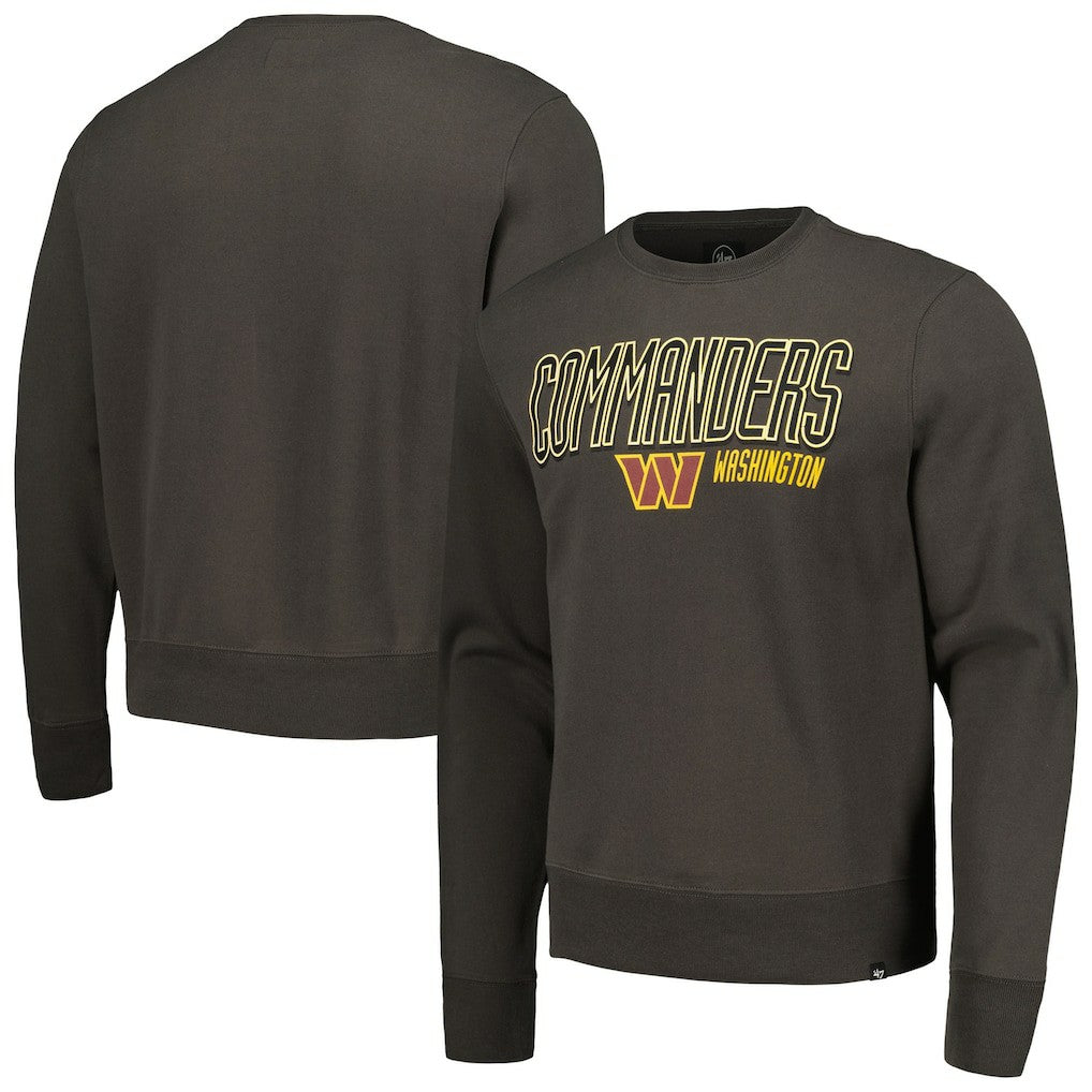 Washington Commanders '47 Locked In Headline Pullover Sweatshirt - Charcoal - 47 brand