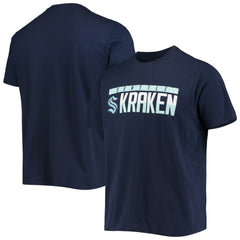 Seattle Kraken Levelwear Richmond Wordmark T-Shirt - Navy | NHL Lifestyle