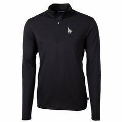 Los Angeles Dodgers Cutter & Buck Big & Tall Virtue Eco Pique Quarter-Zip Pullover Jacket Outlet