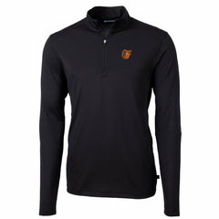 Baltimore Orioles Cutter & Buck Big & Tall Virtue Eco Pique Quarter-Zip Pullover Jacket Sale