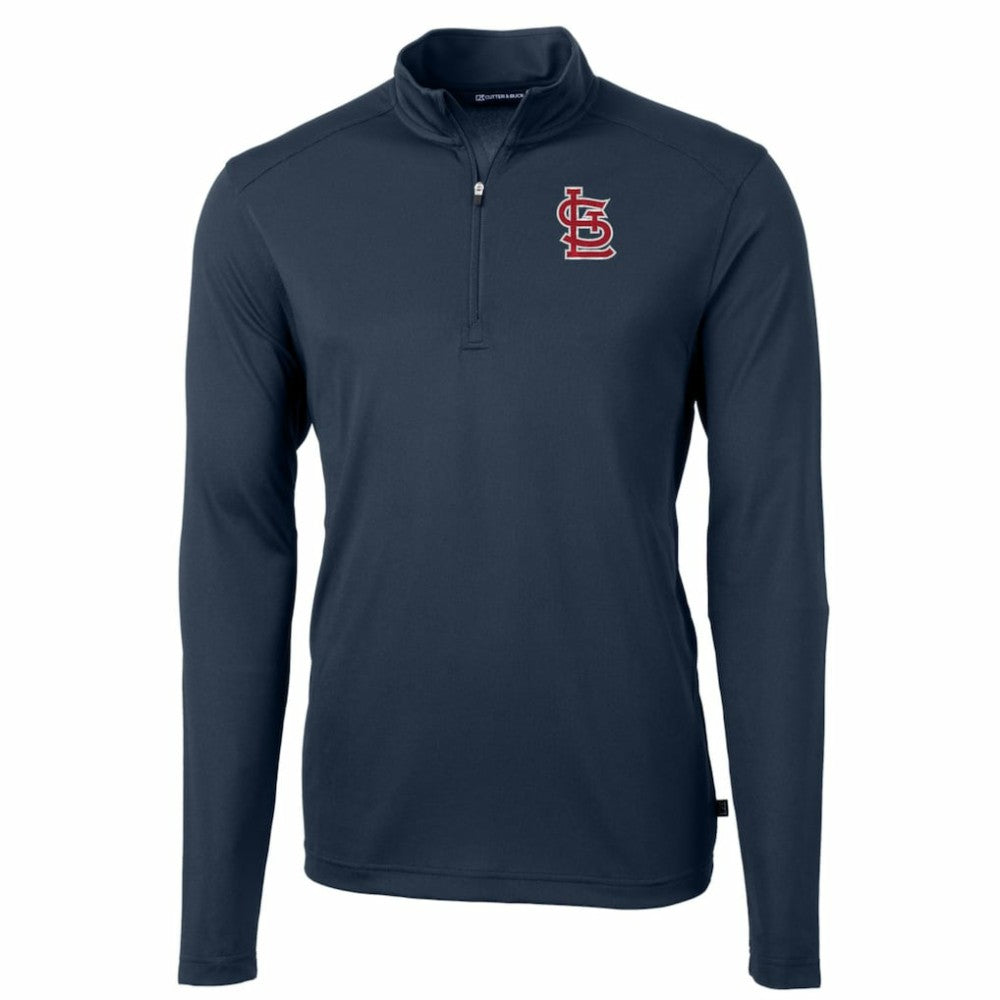 St. Louis Cardinals Cutter & Buck Big & Tall Virtue Eco Pique Quarter-Zip Pullover Jacket Near Me