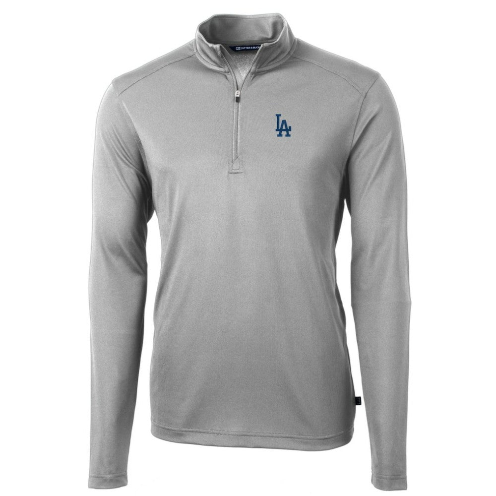 Los Angeles Dodgers Cutter & Buck Big & Tall Virtue Eco Pique Quarter-Zip Pullover Jacket Online