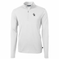 Colorado Rockies Cutter & Buck Big & Tall Virtue Eco Pique Quarter-Zip Pullover Jacket Online