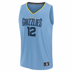 Fanatics Ja Morant Memphis Grizzlies Fast Break Replica Player Jersey Statement Edition Light Blue