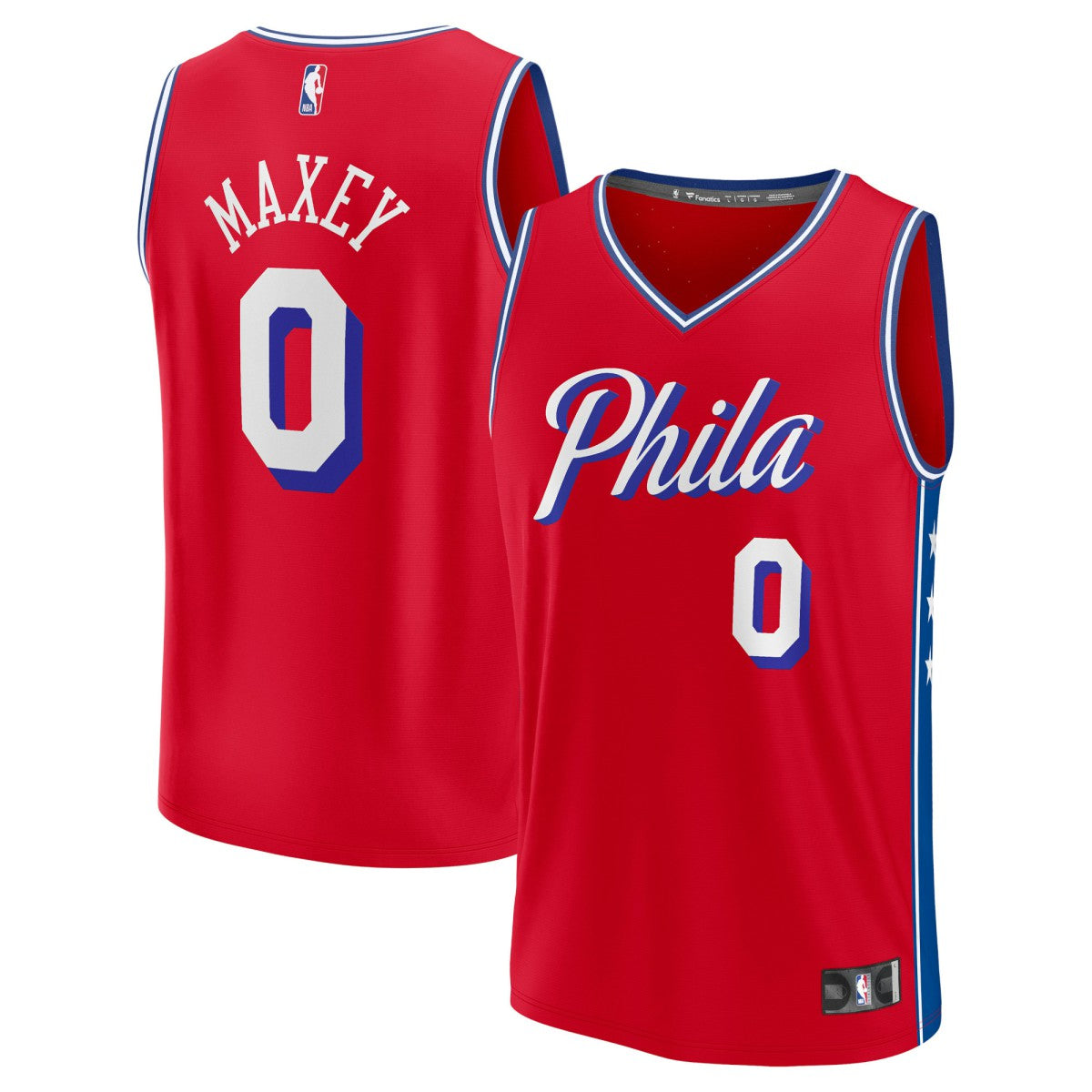 Fanatics Tyrese Maxey Philadelphia 76ers Fast Break Replica Player Jersey Statement Edition Red
