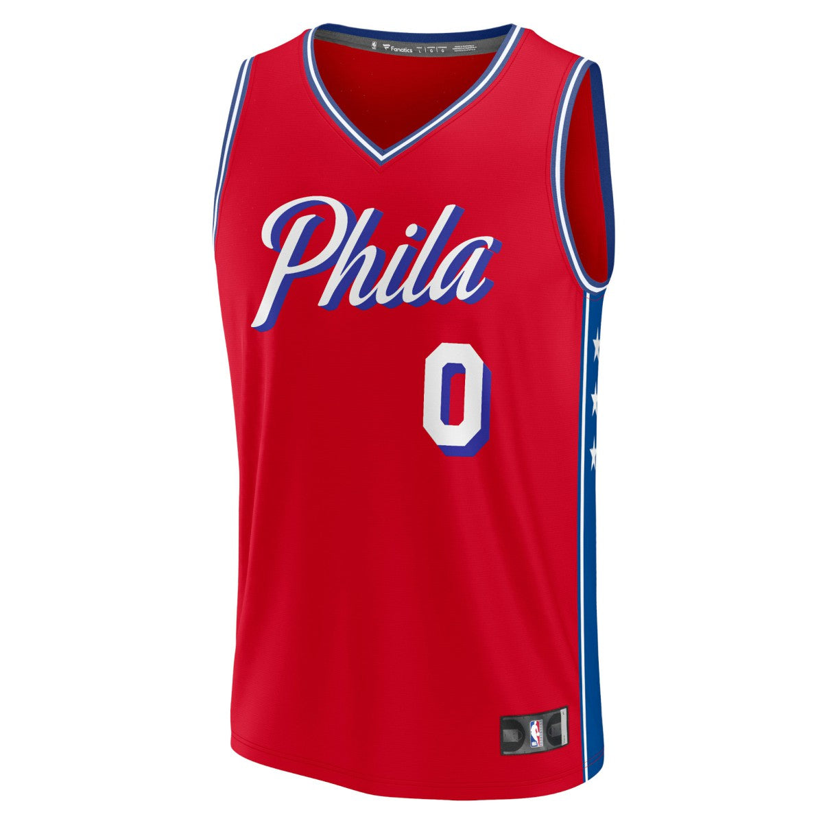 Fanatics Tyrese Maxey Philadelphia 76ers Fast Break Replica Player Jersey Statement Edition Red