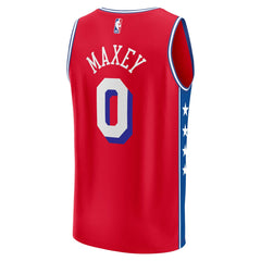 Fanatics Tyrese Maxey Philadelphia 76ers Fast Break Replica Player Jersey Statement Edition Red