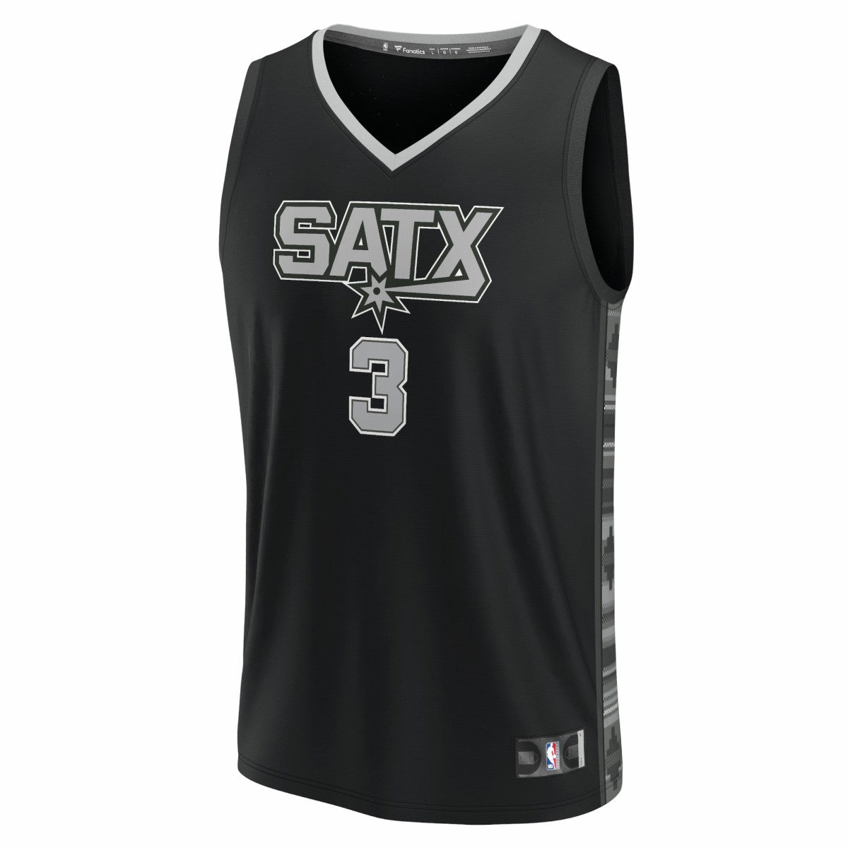 Fanatics Keldon Johnson San Antonio Spurs Fast Break Replica Player Jersey Statement Edition Black
