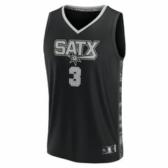 Fanatics Keldon Johnson San Antonio Spurs Fast Break Replica Player Jersey Statement Edition Black