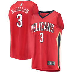 Fanatics C.J. McCollum New Orleans Pelicans Fast Break Replica Player Jersey Statement Edition Red