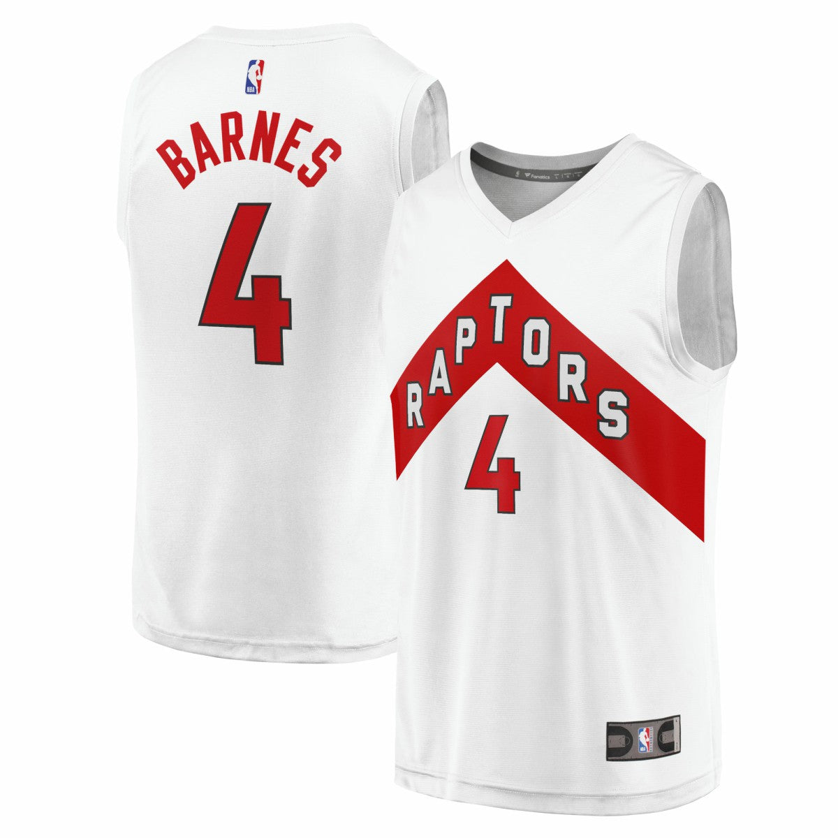 Fanatics Scottie Barnes Toronto Raptors Fast Break Replica Jersey Association Edition White