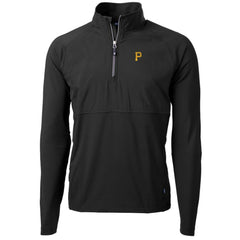 Pittsburgh Pirates Cutter & Buck Adapt Eco Knit Hybrid Recycled Quarter-Zip Pullover Jacket Sale