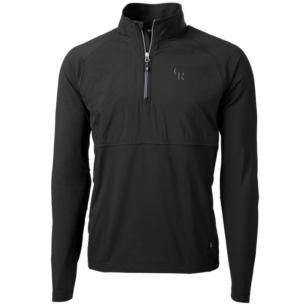 Colorado Rockies Cutter & Buck Adapt Eco Knit Hybrid Recycled Quarter-Zip Pullover Jacket Outlet