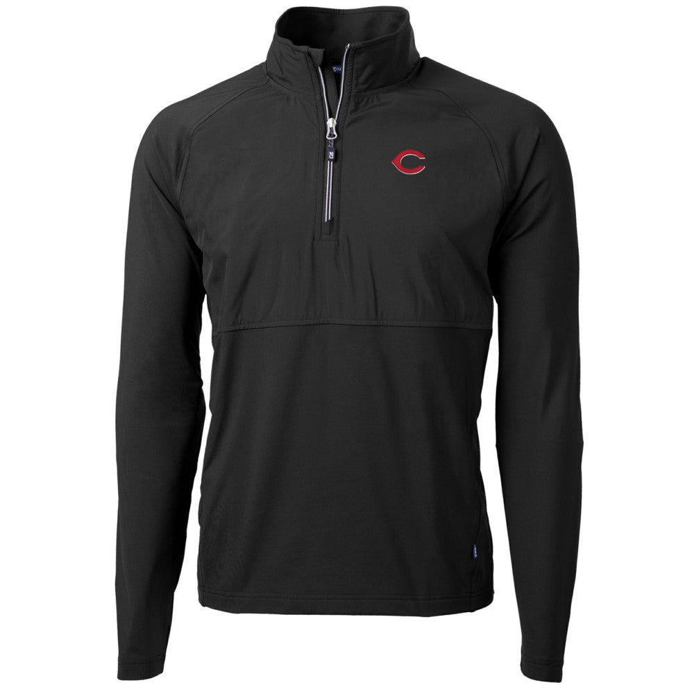 Cincinnati Reds Cutter & Buck Adapt Eco Knit Hybrid Recycled Quarter-Zip Pullover Jacket Near Me